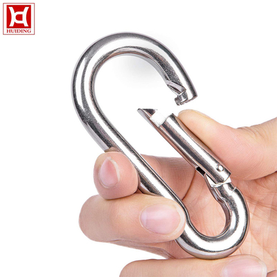 M4 Carabiner 316 قلاب فولادی ضد زنگ سطح آبکاری